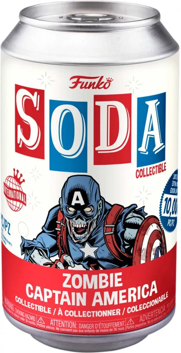 Funko Vinyl Soda Figure Zombie Captain America LE 10000 Stuks