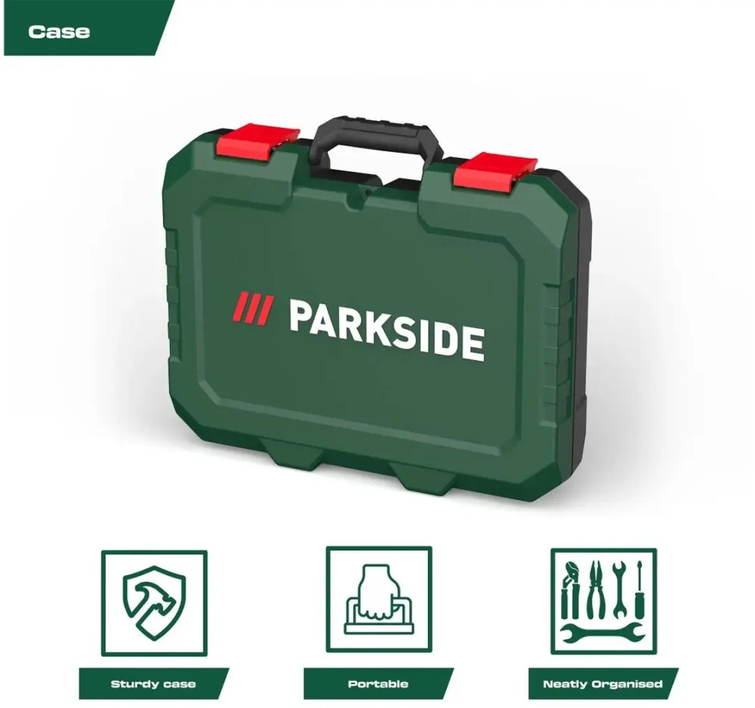 PARKSIDE Gereedschapskoffer 90-delig - 90 Stuks