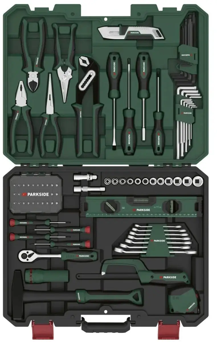 PARKSIDE Gereedschapskoffer 90-delig - 90 Stuks