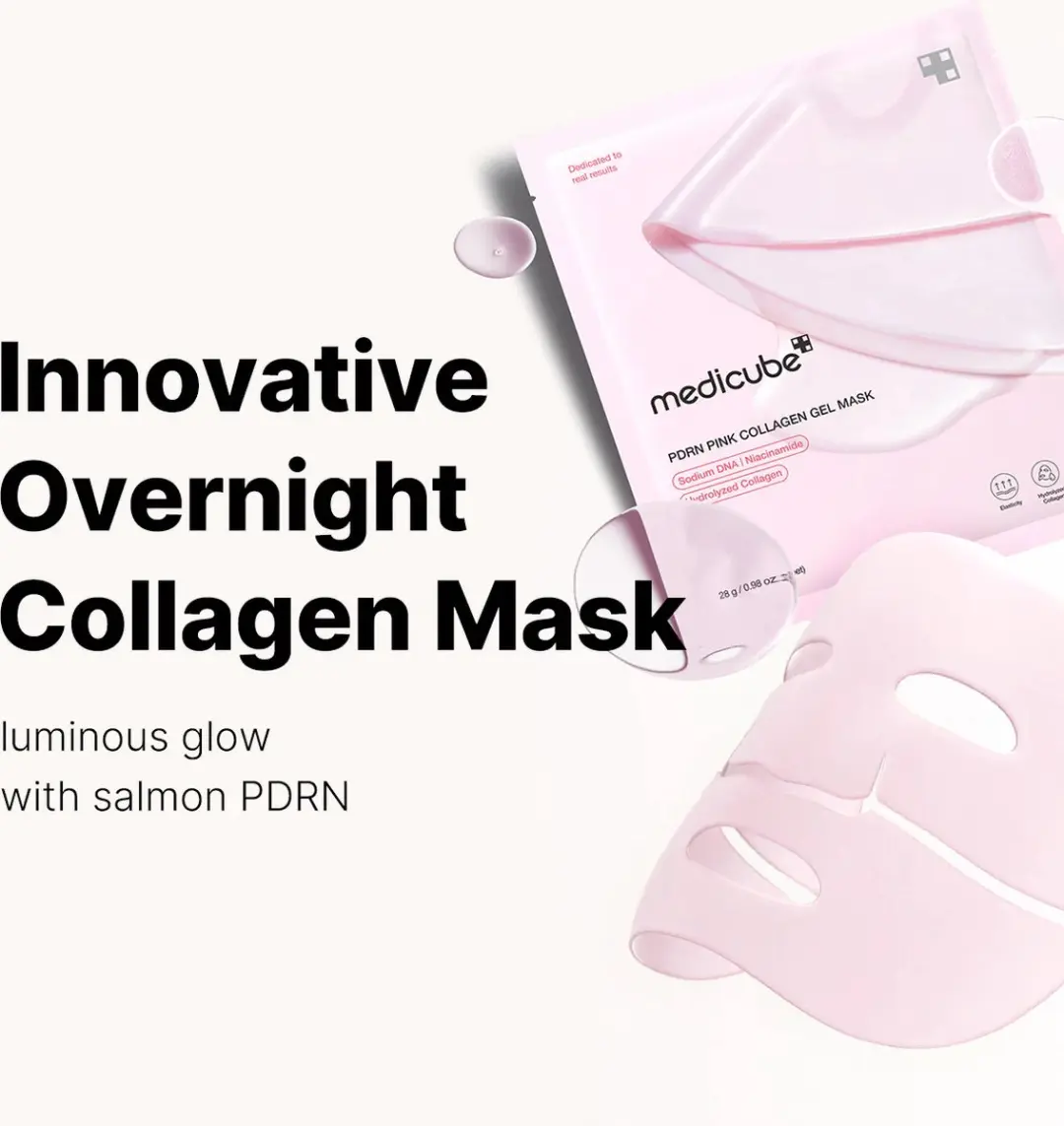 Medicube PDRN Pink Collagen Gel Mask - 4 Stuks