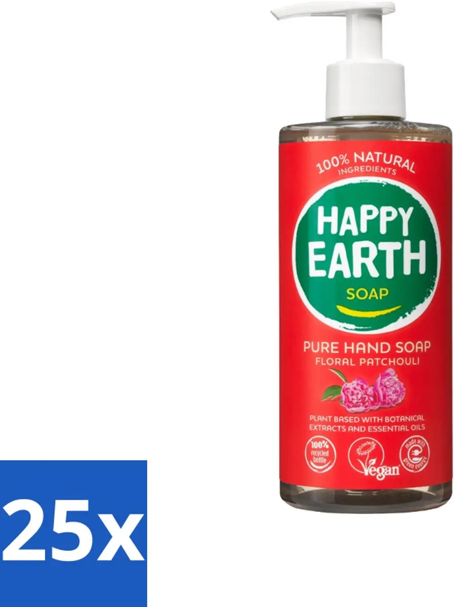 Happy Earth Handzeep Floral Patchouli 300ml