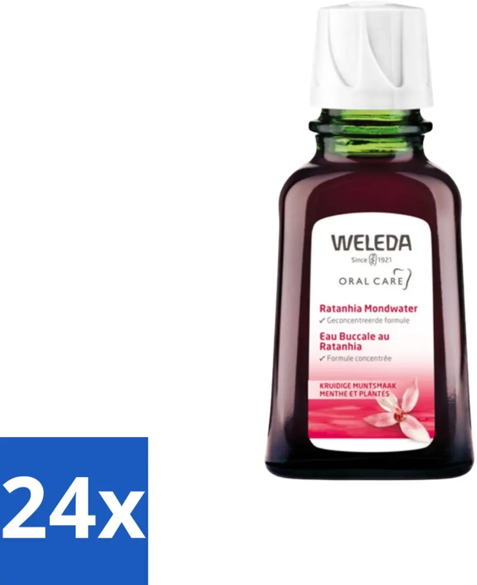 Weleda Ratanhia Mondwater Geconcentreerd 50ml - 24 Stuks