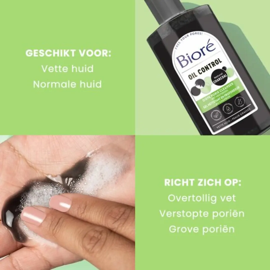 Bioré Houtskool Reinigingsgel 200ml