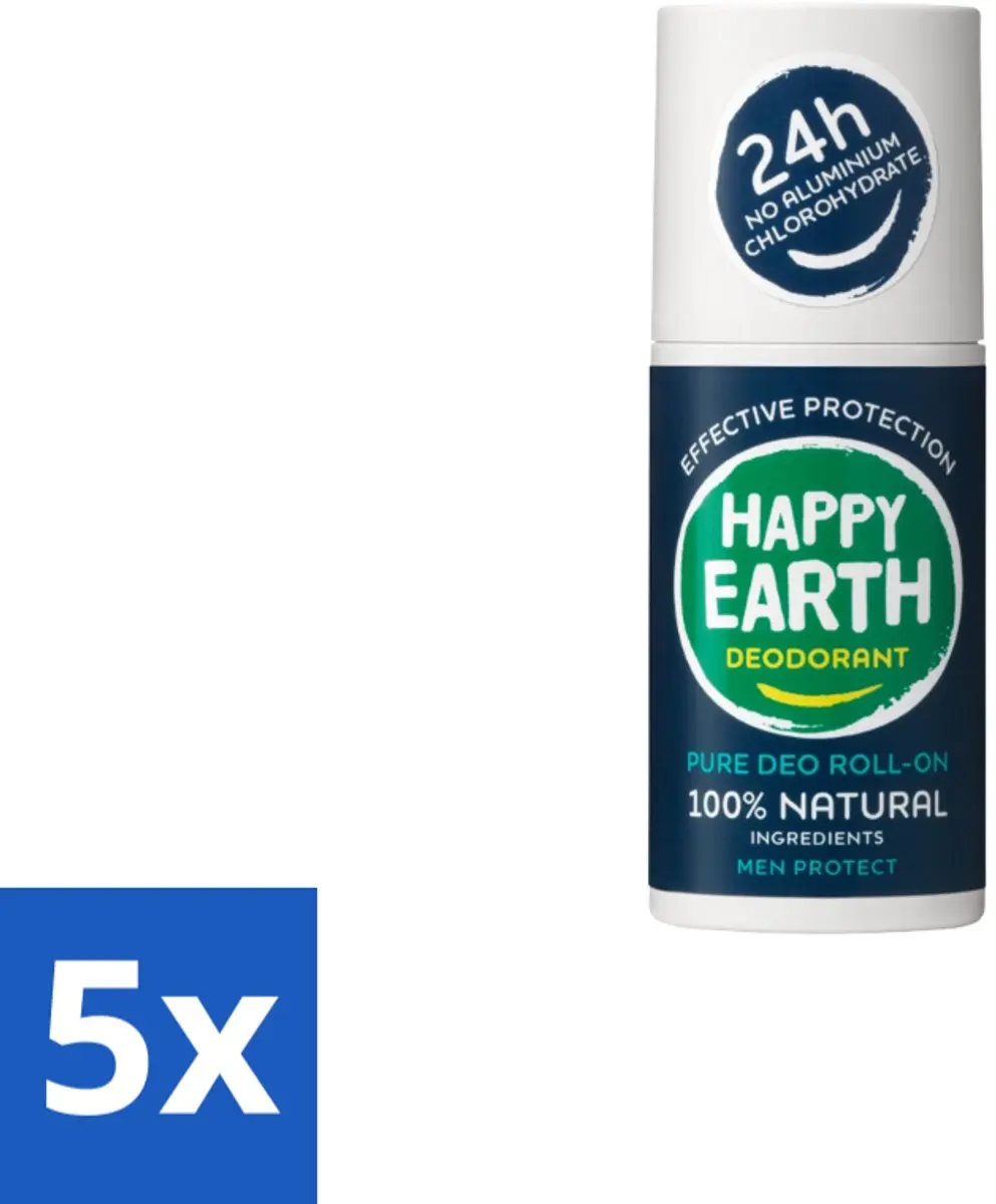 Happy Earth Men Protect Deodorant Roll-On 75ml