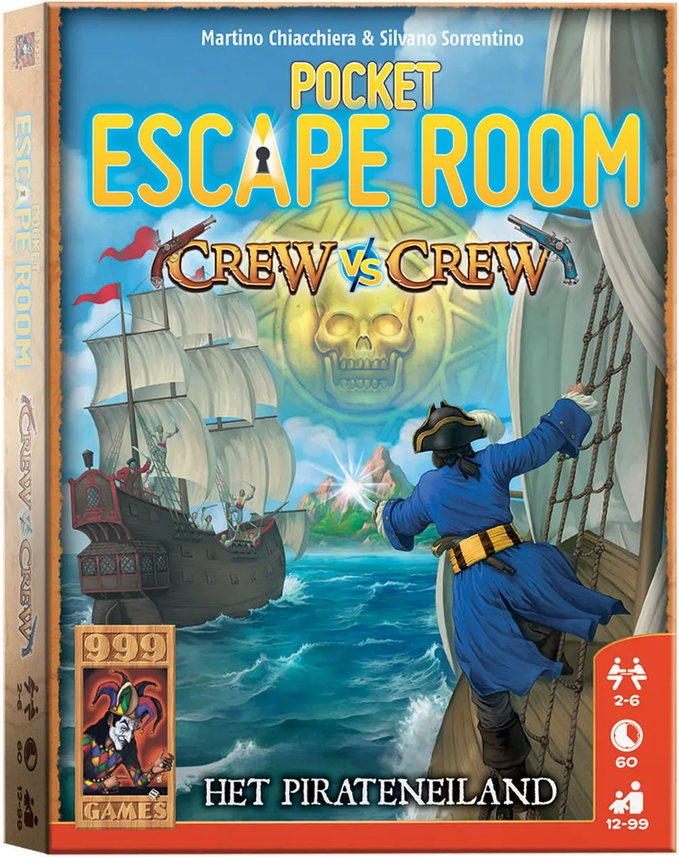 999 Games Pocket Escape Room Crew vs Crew - 6 Spelers - Nederlandstalig