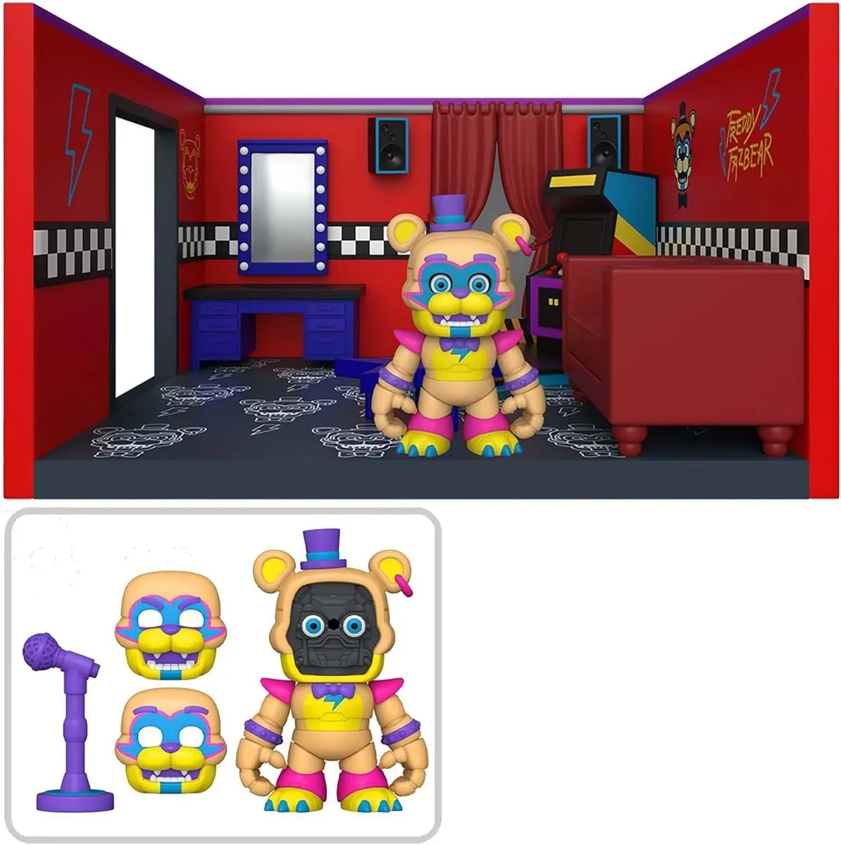 Funko Glamrock Freddy Snaps! Dressing Room Speelset