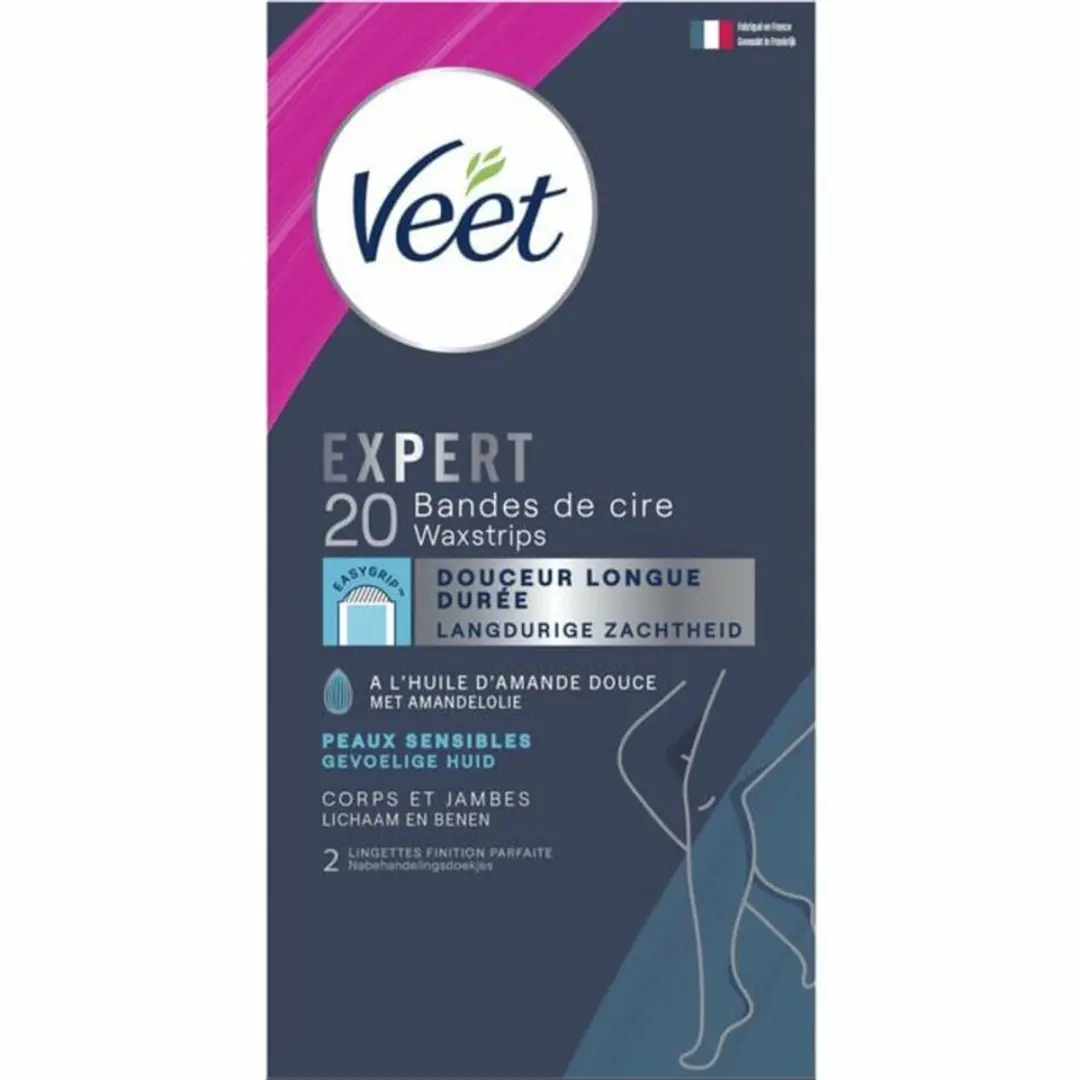 Veet Expert Koude Waxstrips Lichaam & Benen - 100 Stuks (5x20)