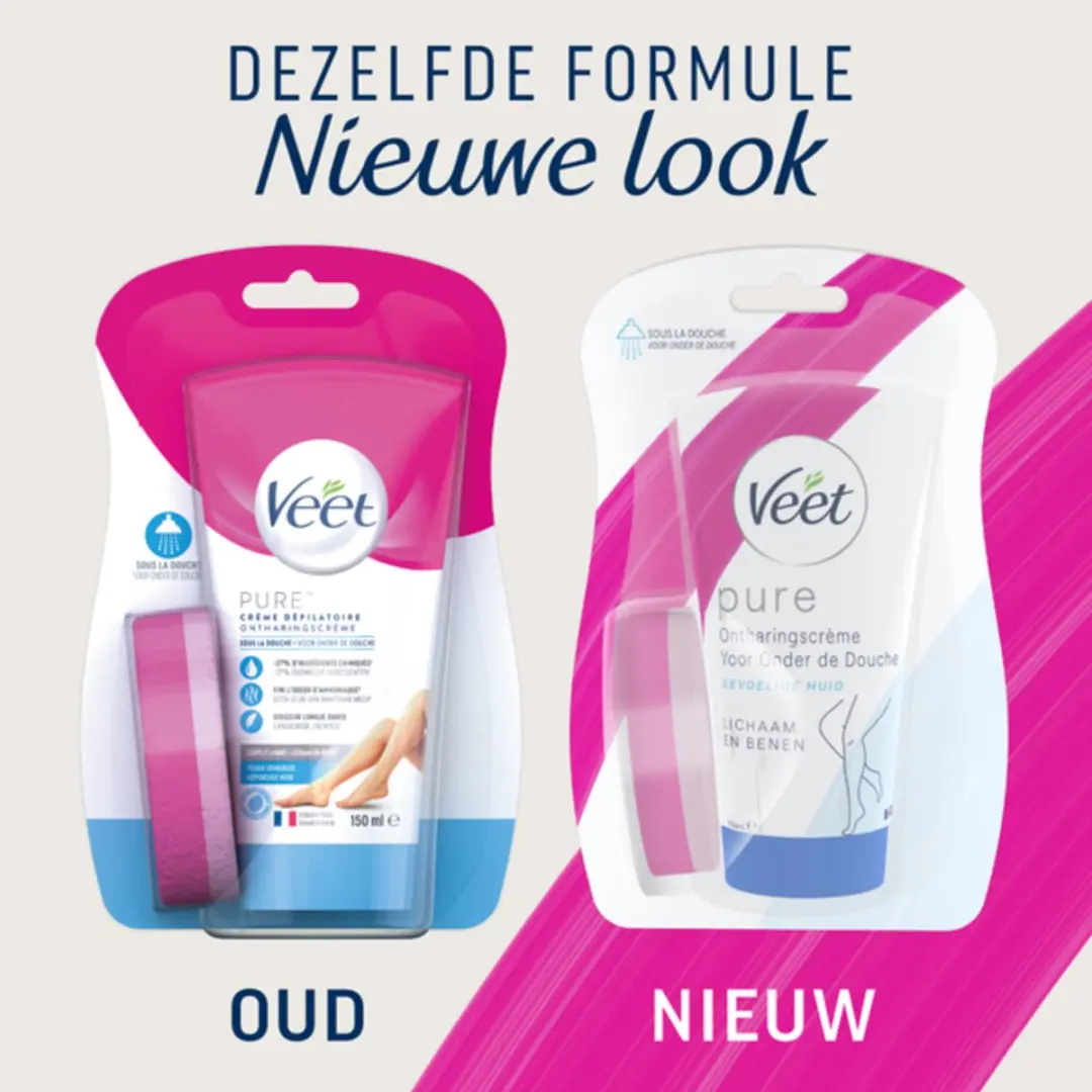 Veet In Shower Ontharingscrème Gevoelige Huid 150ml