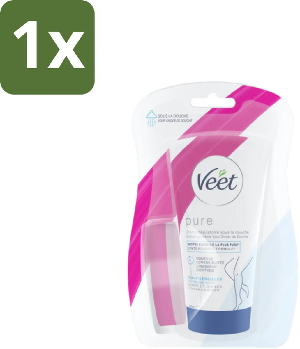 Veet In Shower Ontharingscrème Gevoelige Huid 150ml
