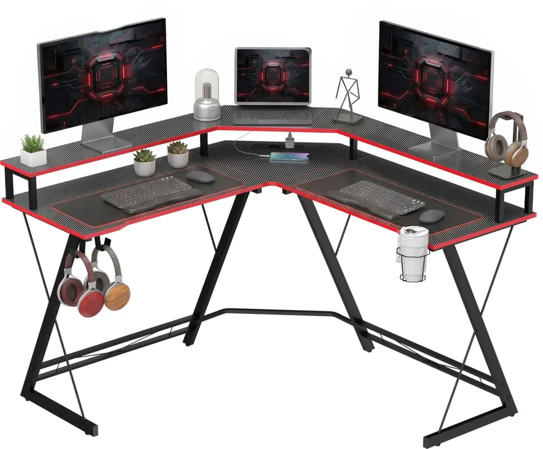 Homcom L-vormig Computerbureau