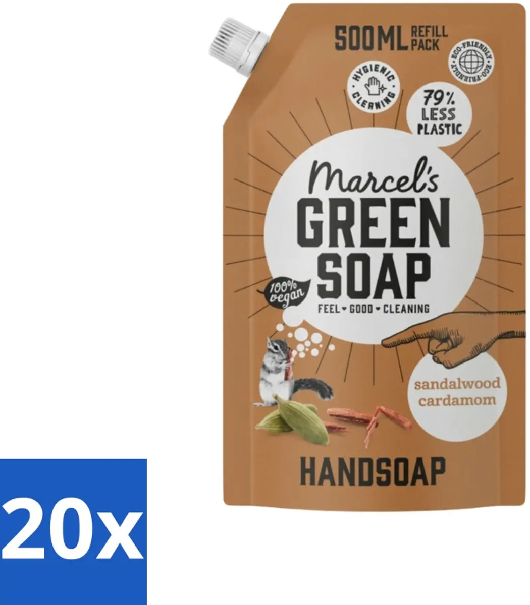 Marcel's Green Soap Allesreiniger Navulling Sandelhout & Kardemom 500ml