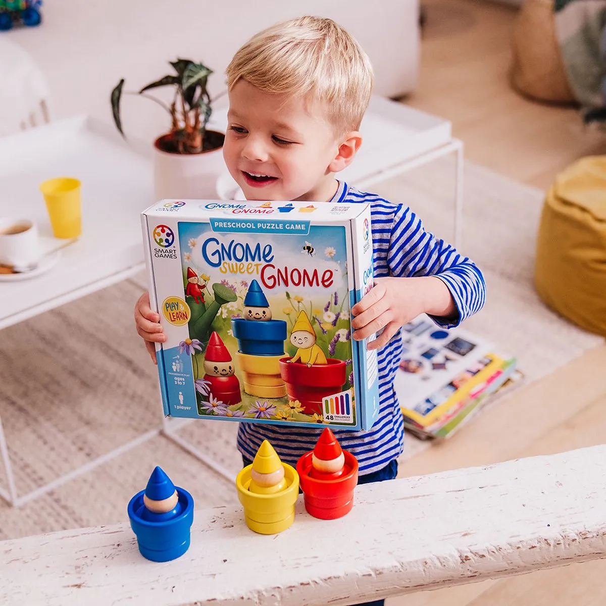 SmartGames Gnome Sweet Gnome SG038 Houten Kleuterspel - 48 Opdrachten - Multicolor - afbeelding 6 van 6