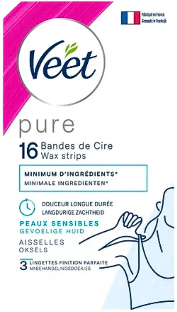Veet Ontharingsstrips Hypoallergene Minima Oksels - 16 Strips