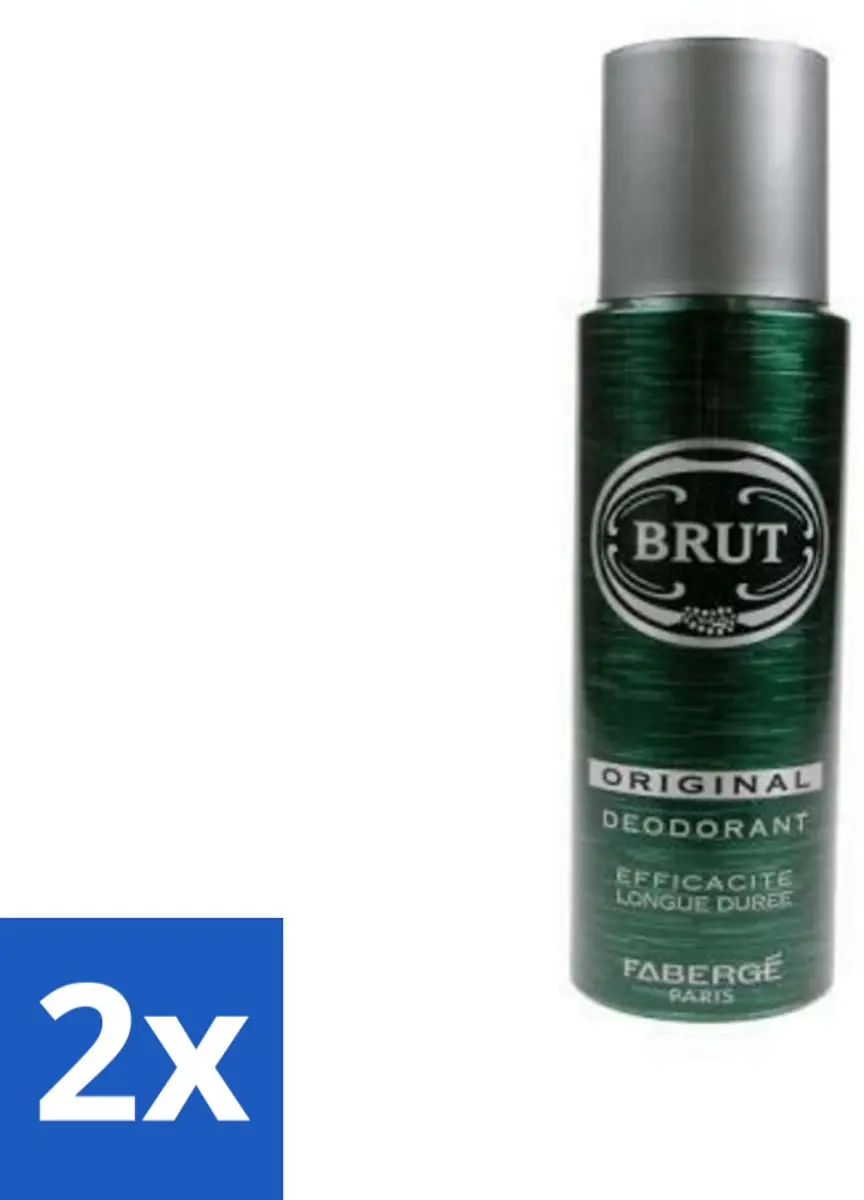 Brut Deospray Original 200ml - 2 Stuks