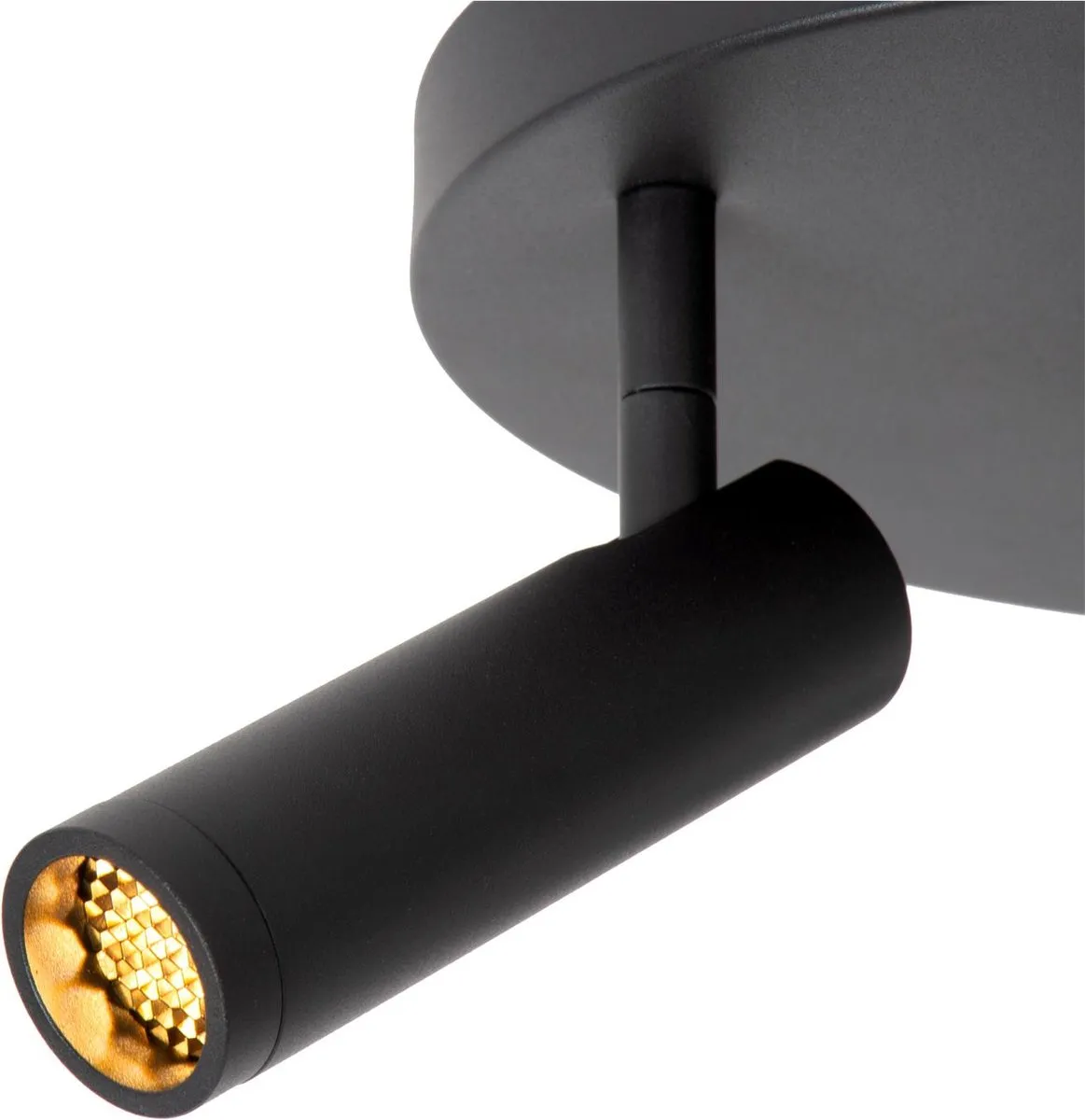 Lucide GRADO Plafondspot Ø25cm 3xGU10 - Zwart