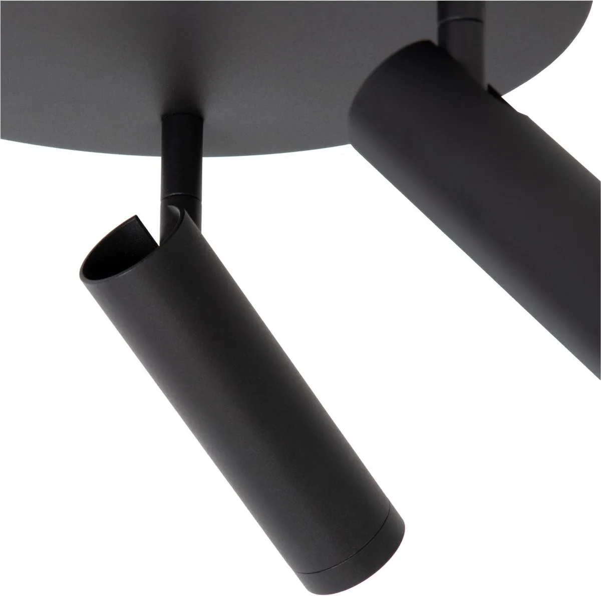 Lucide GRADO Plafondspot Ø25cm 3xGU10 - Zwart