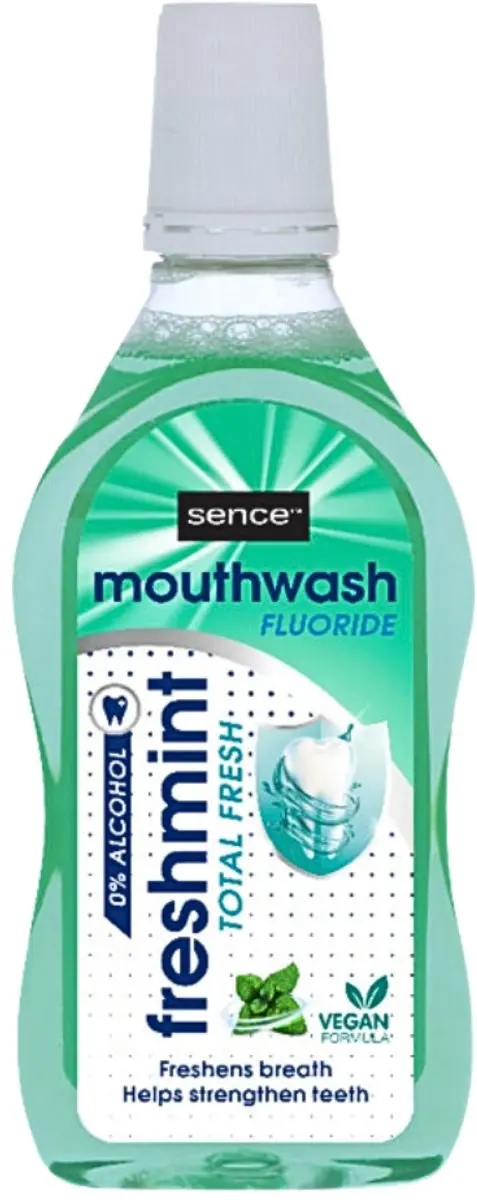 Sence Fresh Freshmint Mondwater 500ml - 3 Stuks