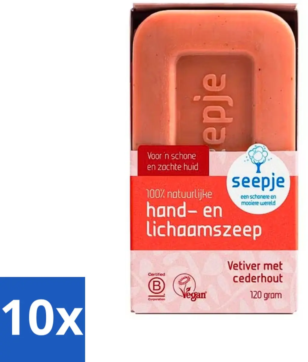 Seepje Vetiver met Cederhout Handzeep 120g