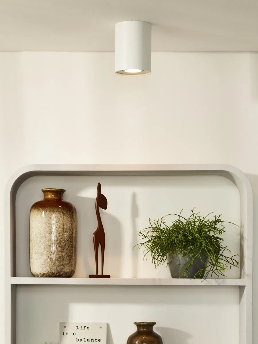 Lucide TUBE Plafondspot Ø9,6cm GU10 - Wit