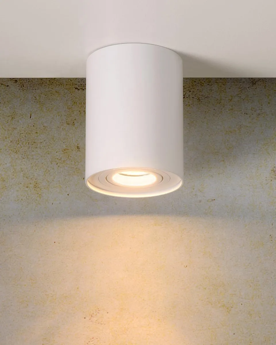 Lucide TUBE Plafondspot Ø9,6cm GU10 - Wit
