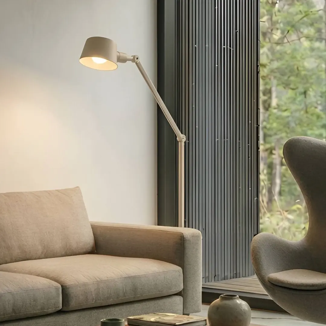 Lucande Vloerlamp 171cm - Beige - E27