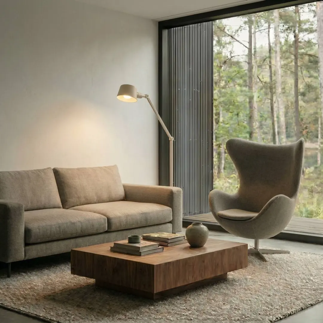 Lucande Vloerlamp 171cm - Beige - E27