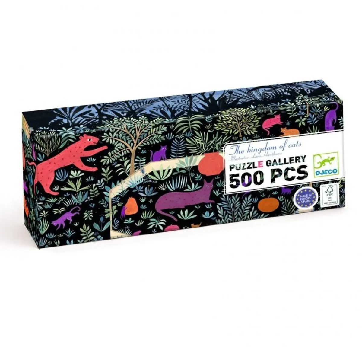 Djeco Kattenrijk Legpuzzel 500 Stuks DJ07686 - Multicolor