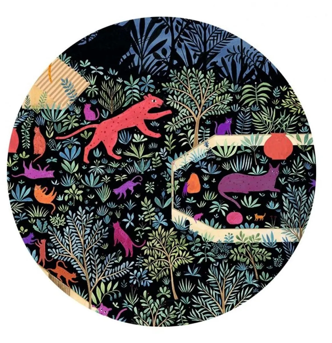 Djeco Kattenrijk Legpuzzel 500 Stuks DJ07686 - Multicolor