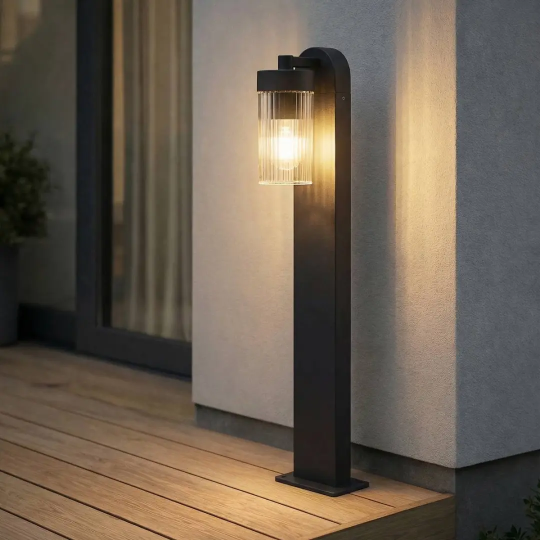 Lindby Tuinpadverlichting Aluminium E27 15W - Antraciet