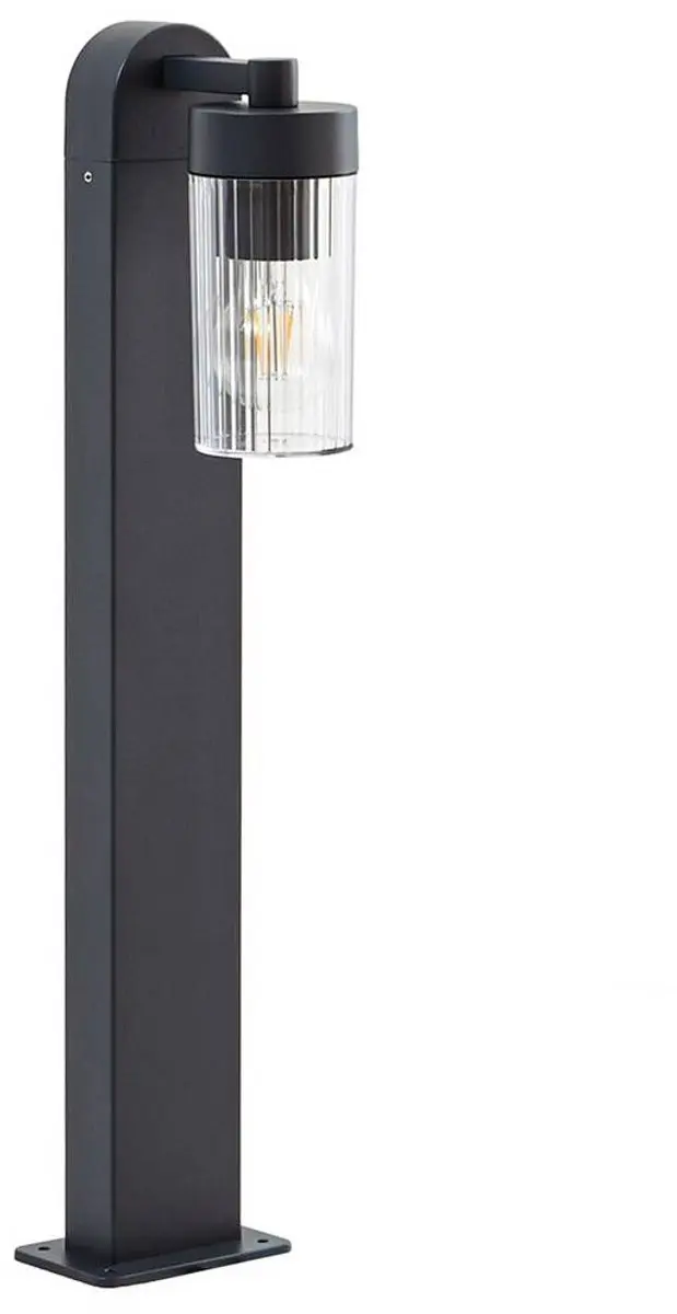 Lindby Tuinpadverlichting Aluminium E27 15W - Antraciet