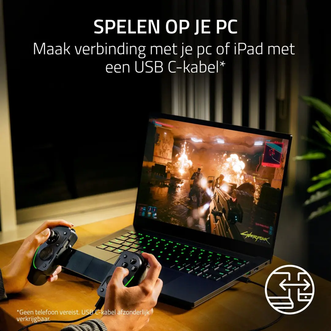 Razer Kishi Ultra RZ06-05070100-R3M1 Gaming Controller - Zwart