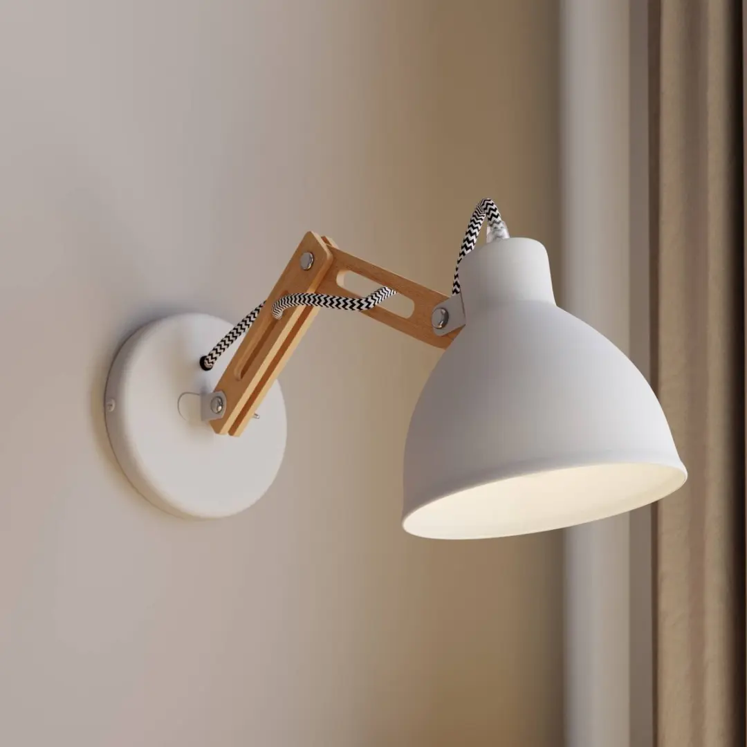 Euluna Wandlamp Hout 1 Licht