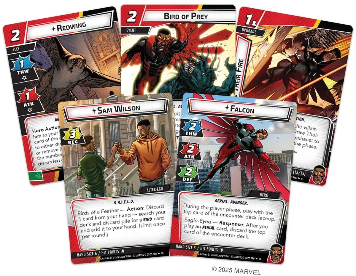 Asmodee Marvel Champions Falcon Hero Pack - Kaartspel Uitbreiding
