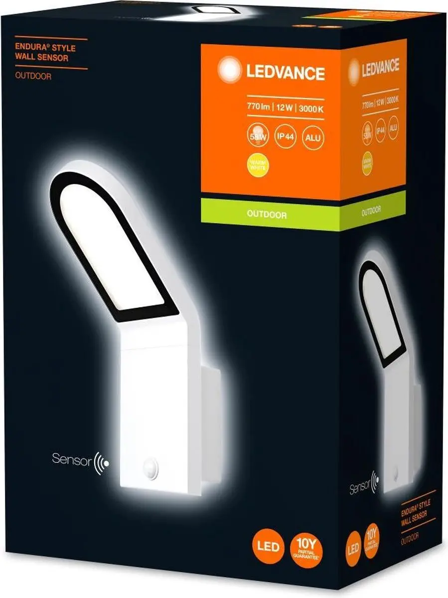 LEDVANCE ENDURA Style Wall Wandlamp 12W - Warm Wit - IP44