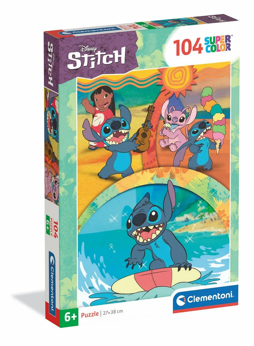 Clementoni Disney Stitch Puzzel 104 Stukjes