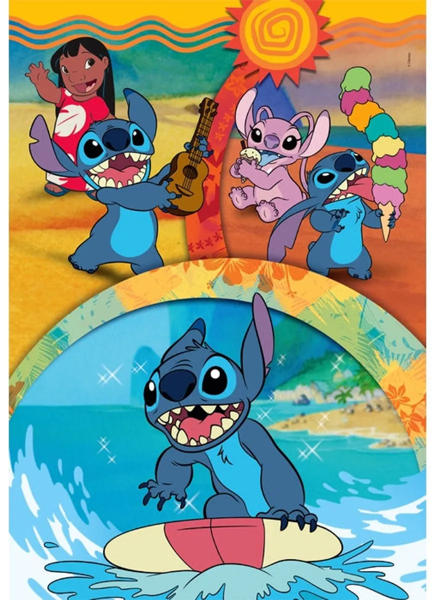 Clementoni Disney Stitch Puzzel 104 Stukjes - Multikleur