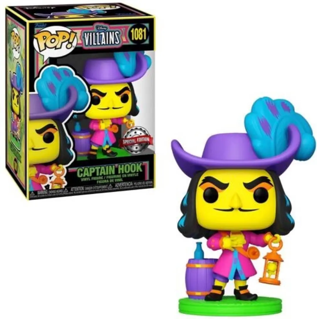 Funko Pop! Disney Villains Black Light Captain Hook - 60395 - afbeelding 6 van 6
