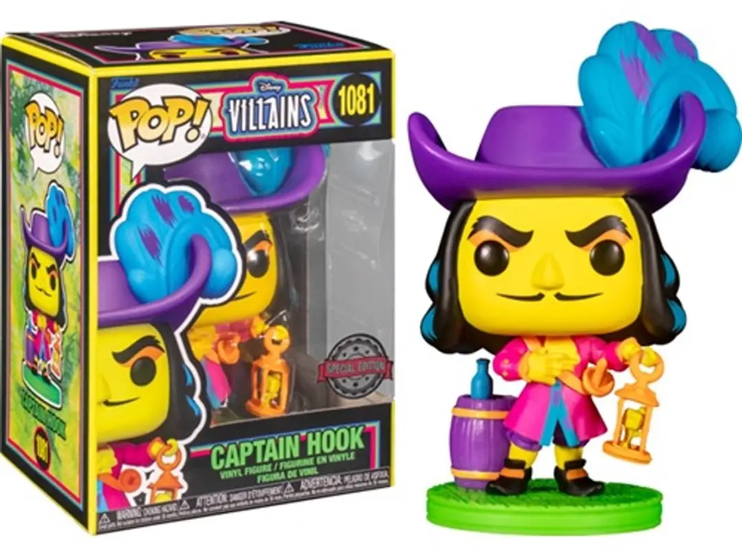 Funko Pop! Disney Villains Black Light Captain Hook - 60395