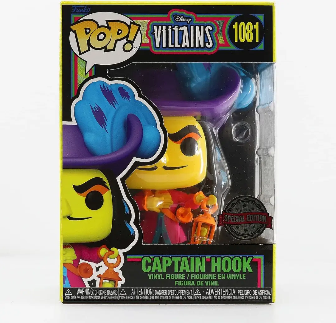 Funko Pop! Disney Villains Black Light Captain Hook - 60395