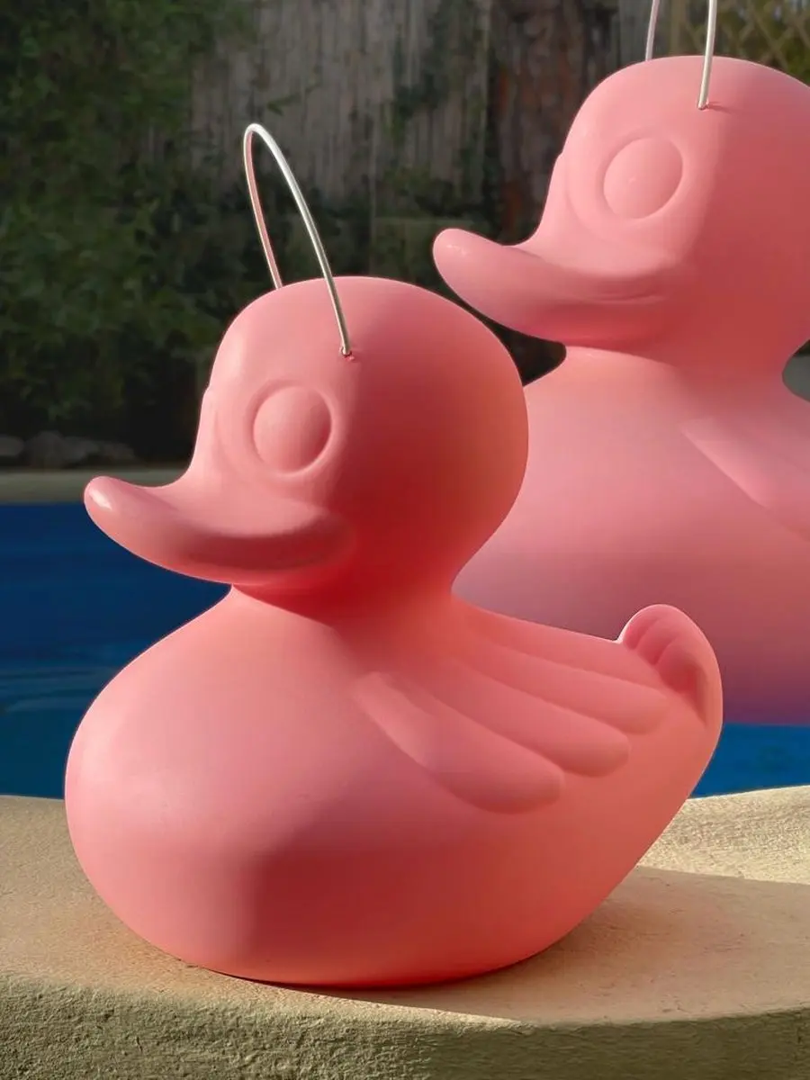 Goodnight Light Duck Duck XL Drijvende LED Lamp - Roze - RGBW