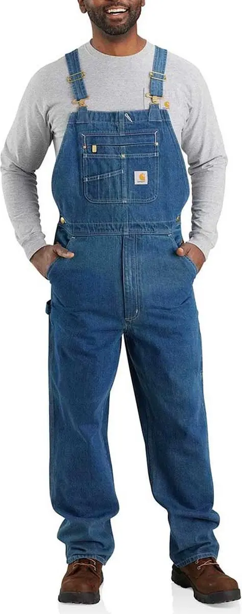 Carhartt Denim Overall Blauw 34 / 34