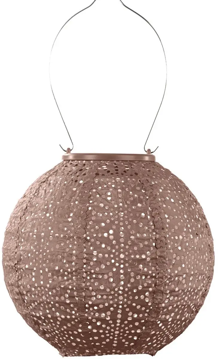 Lumiz Solar Lampion - 20cm - Mocha Mousse
