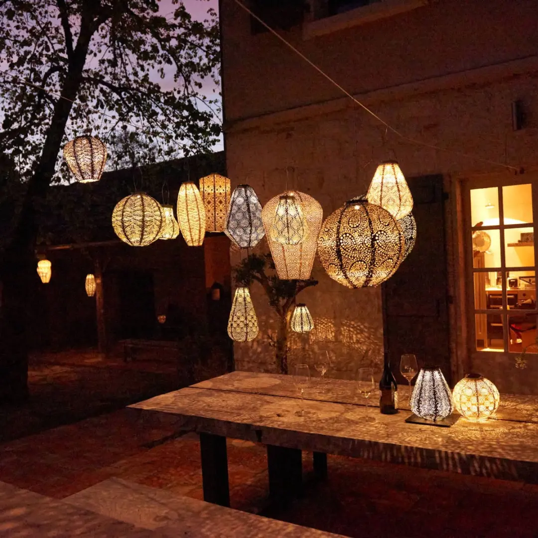 Lumiz Solar Lampion - 20cm - Mocha Mousse
