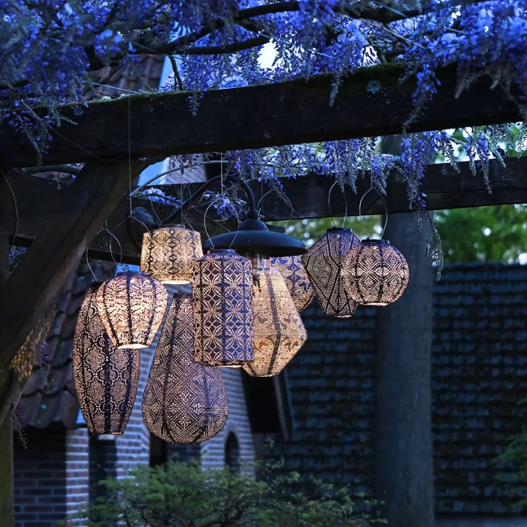 Lumiz Solar Lampion - 20cm - Mocha Mousse