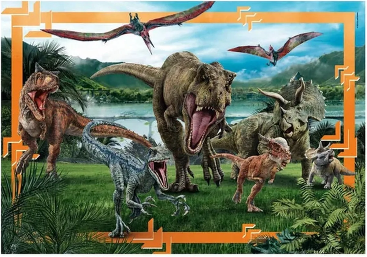 Clementoni Jurassic World Kinderpuzzel 104 Stukjes - 6+ Jaar - afbeelding 6 van 6