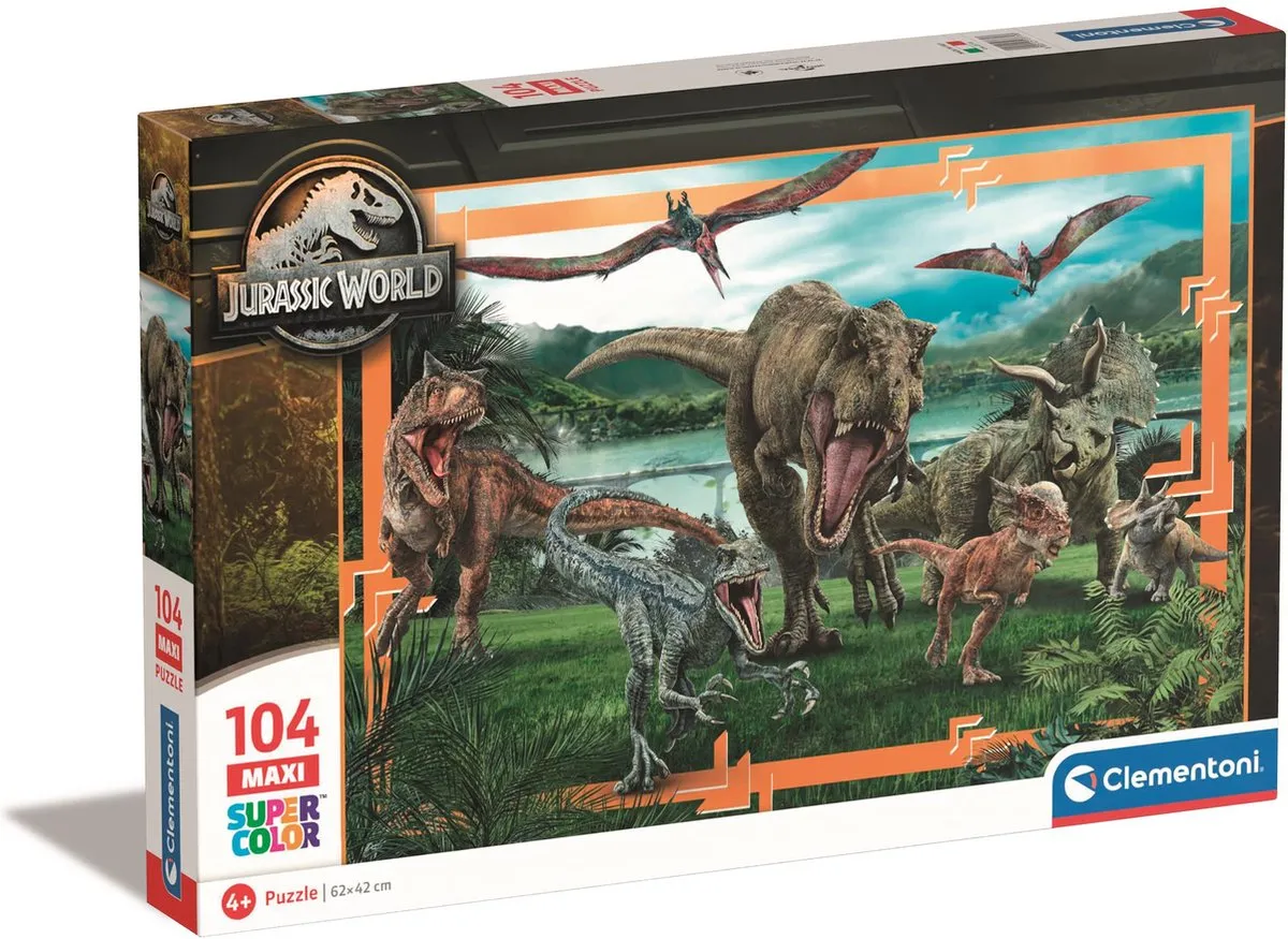 Clementoni Jurassic World Kinderpuzzel 104 Stukjes