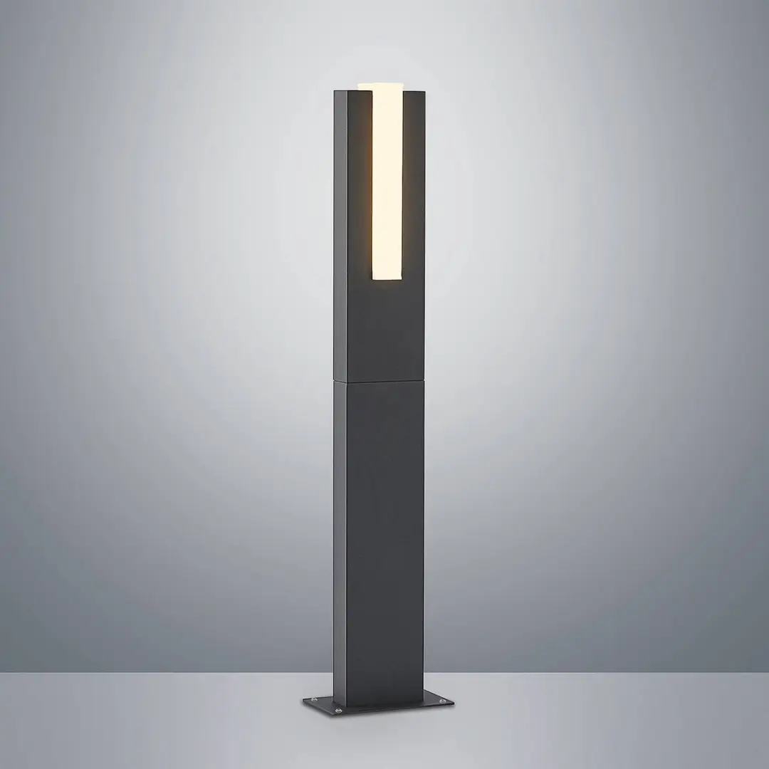 Lucande LED Buitenlamp 8.6W - Grafietgrijs/Opaalwit