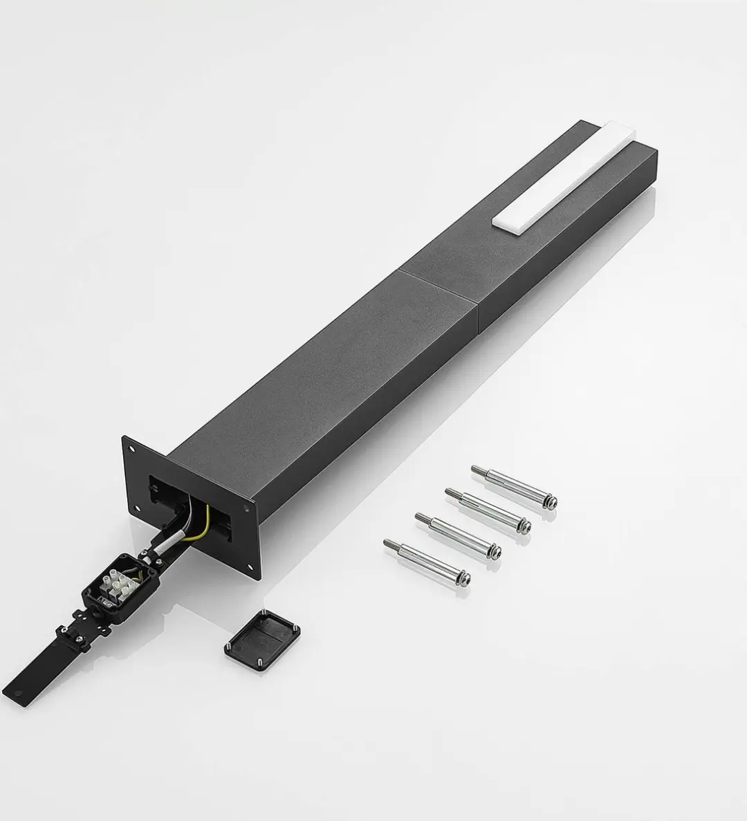 Lucande LED Buitenlamp 8.6W - Grafietgrijs/Opaalwit