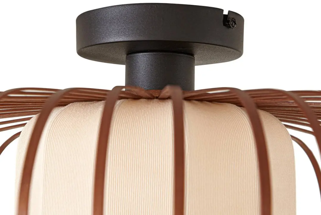 Lindby Plafondlamp Bamboe 1 Licht - Ø50cm - afbeelding 6 van 6