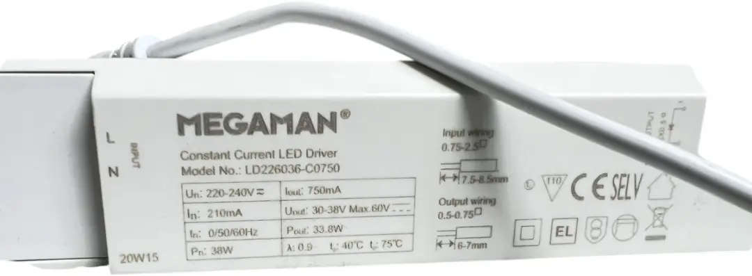 MEGAMAN LED Paneel 36W 3000K 62x62cm - Wit